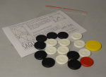 Spielsteine zu Carrom Brettspiel / Fingerbillard (inkl.Spielanleitung)